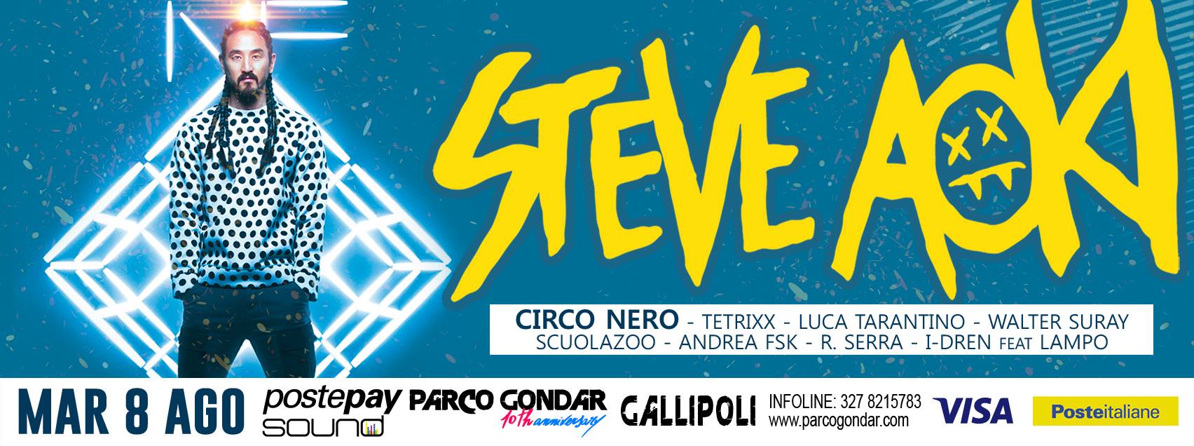 Steve Aoki Parco Gondar Gallipoli