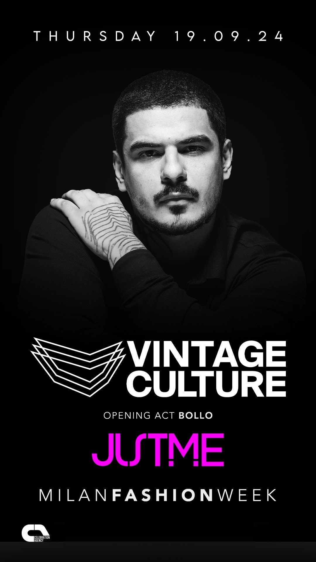 Vintage Culture Justme Milano Giovedi 19 Settembre 2024 Info 388-8945886