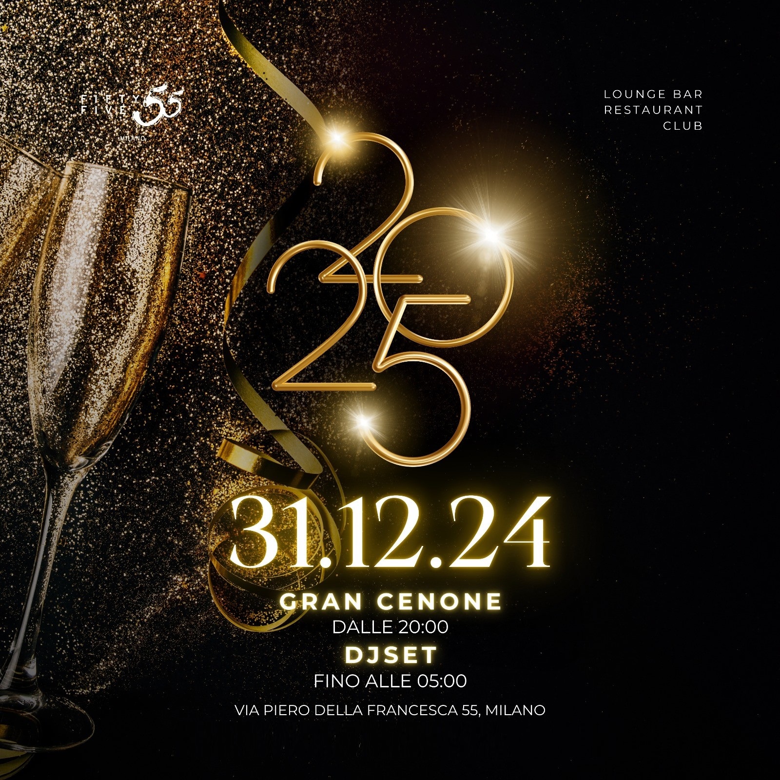 capodanno 55 fiftyfive milano 2025 info 3888945886