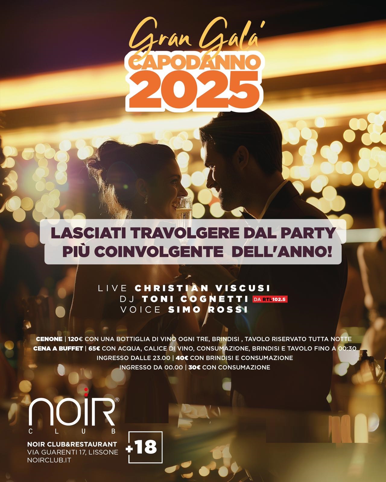 capodanno noir club lissone 2025 info 3282345620