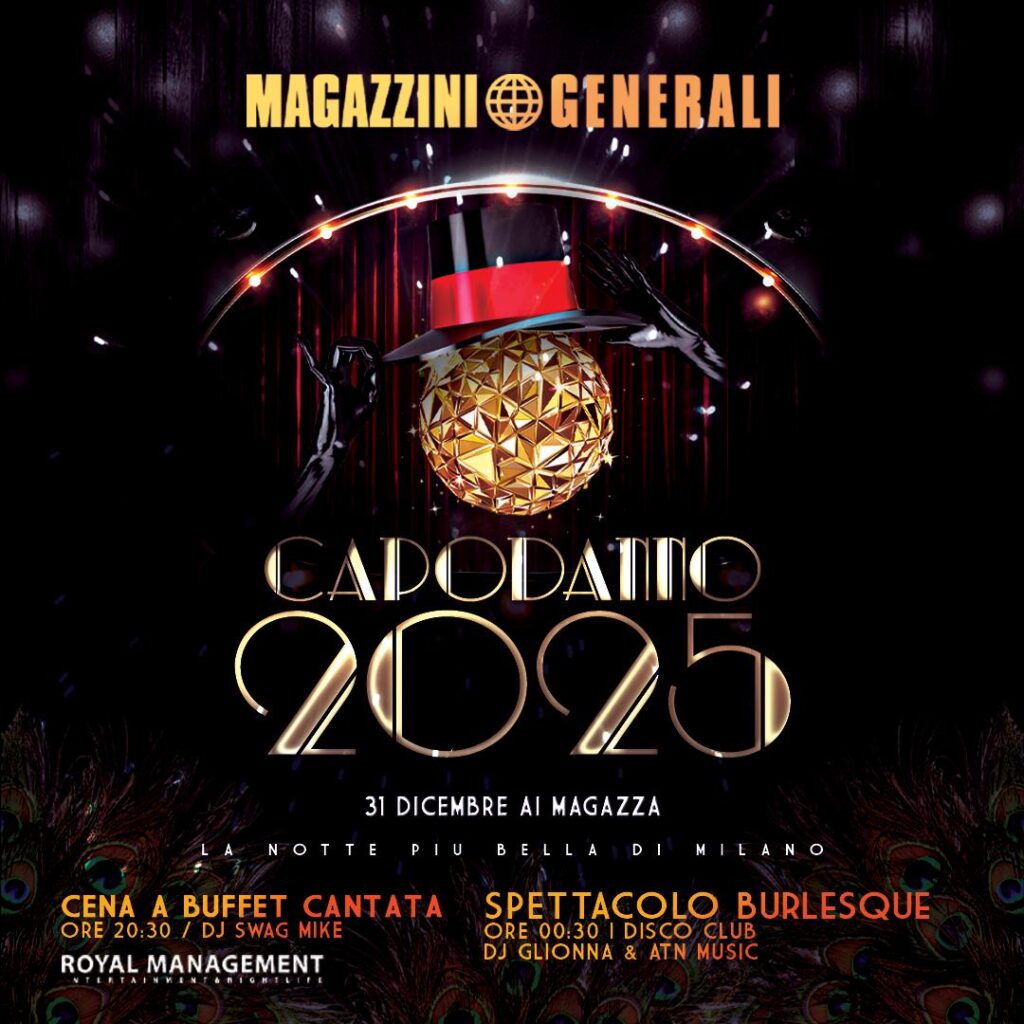 capodanno magazzini generali milano 2025 info 3333355536