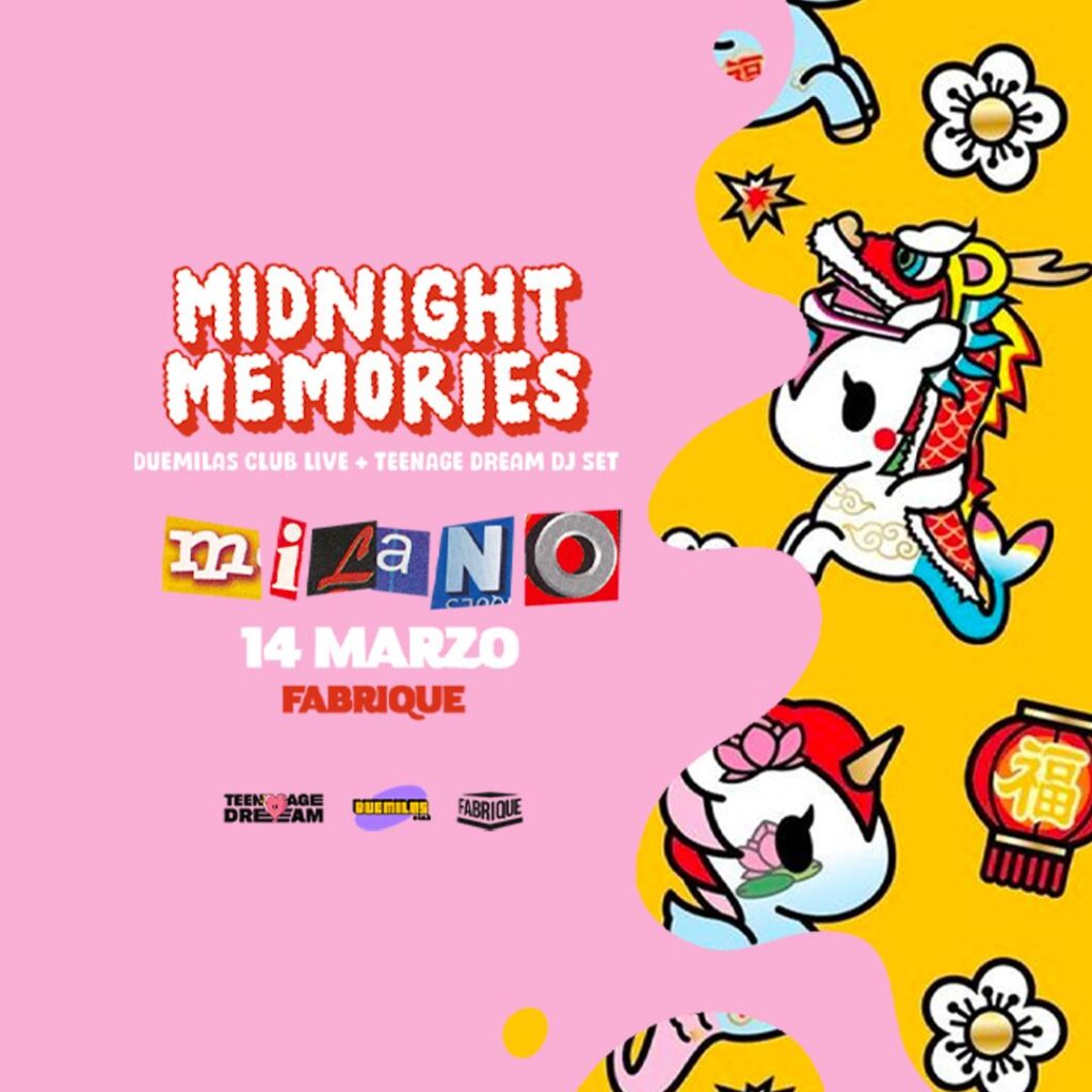 midnight memories fabrique milano info 351-6641431